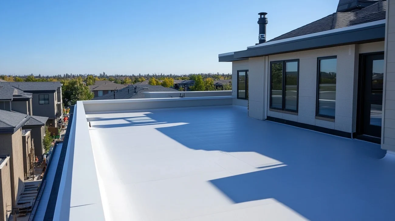 White EPDM Roofing in Syracuse, NY
